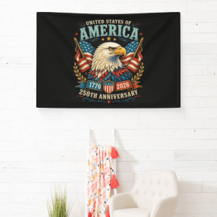 America 250th Anniversary Celebration Eagle Banner