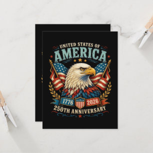 America 250th Anniversary Celebration Eagle Invitation