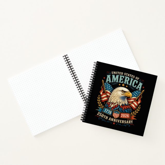 America 250th Anniversary Celebration Eagle Notebook (Inside)