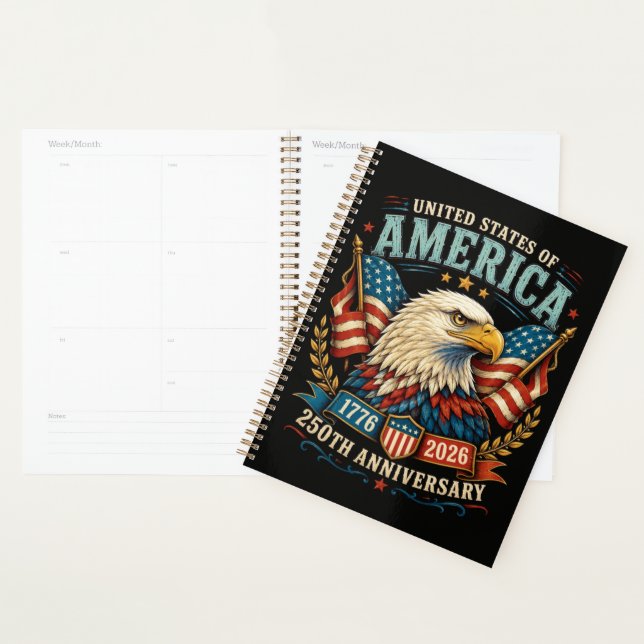 America 250th Anniversary Celebration Eagle Planner (Display)