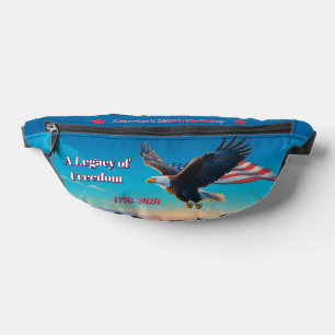 America 250th Anniversary Commemorative Eagle Belt Bum Bags
