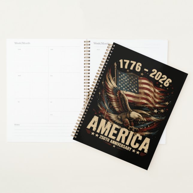 America 250th Anniversary Eagle Patriotic Planner (Display)