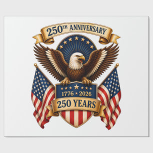 America 250th Anniversary Eagle Wrapping Paper
