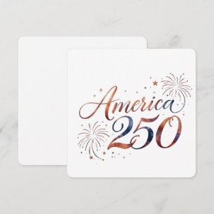 America 250th Anniversary Fireworks – Elegant  Invitation