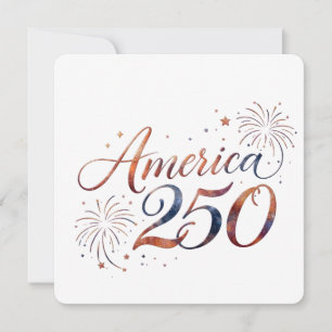 America 250th Anniversary Fireworks – Elegant  Invitation