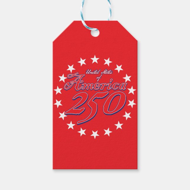 America 250th Anniversary Gift Tags (Front)