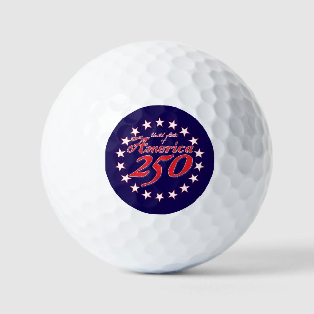 America 250th Anniversary Golf Balls (Front)