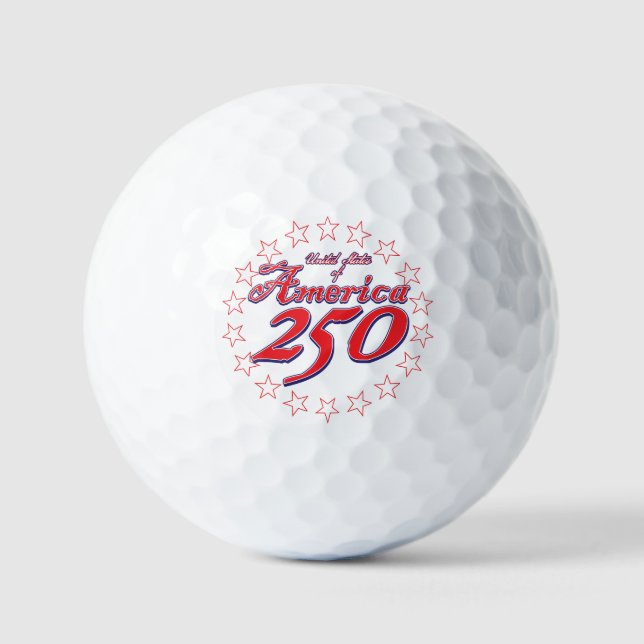 America 250th Anniversary Golf Balls (Front)
