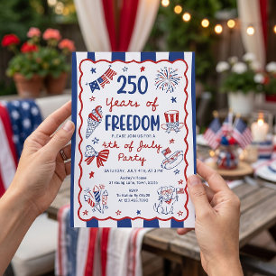 America 250th Anniversary Invitation Template