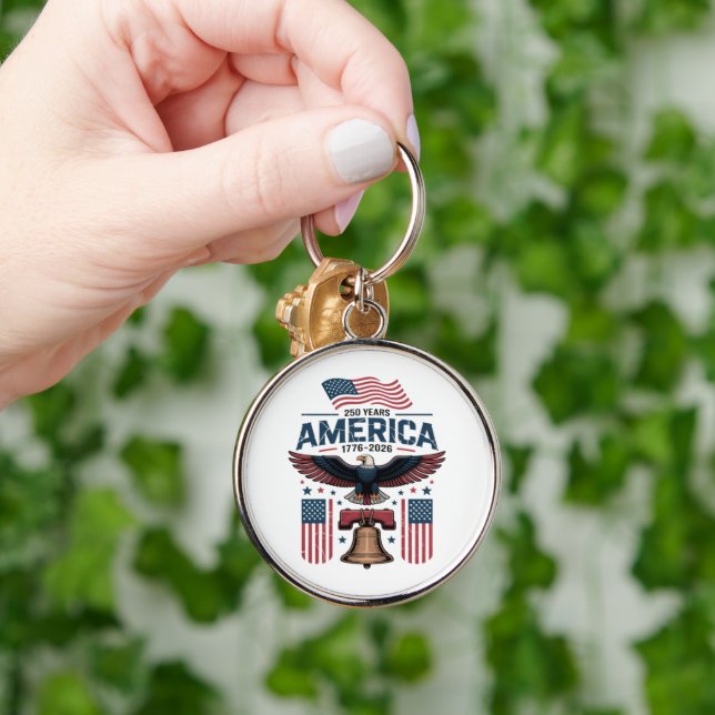 america 250th anniversary key ring (Hand)