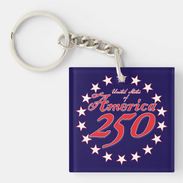 America 250th Anniversary Key Ring (Front)