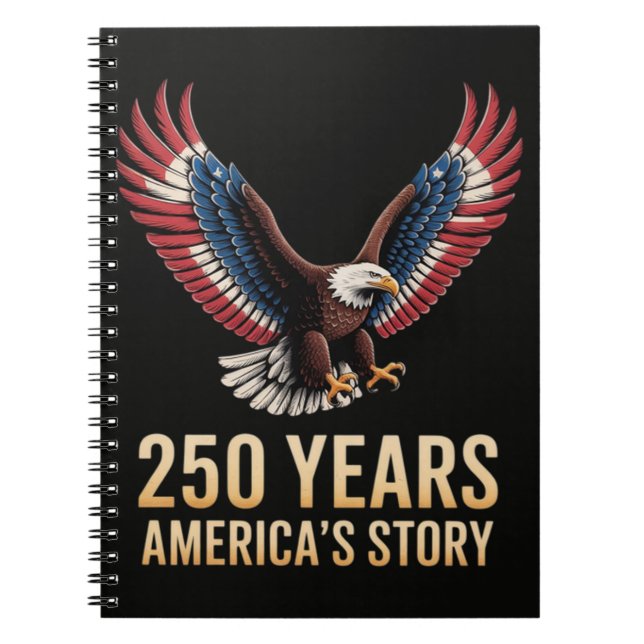 America 250th Anniversary Notebook (Front)