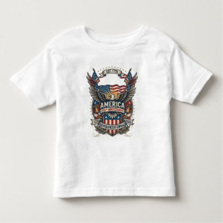 America 250th Anniversary Patriotic 1776 Freedom  Toddler T-Shirt