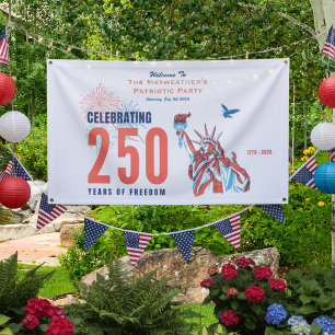 America 250th Anniversary Patriotic Welcome Banner