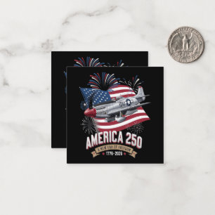 America 250th Anniversary Plane Card