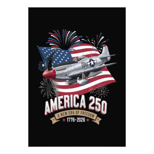 America 250th Anniversary Plane Photo Print