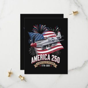 America 250th Anniversary Plane Save The Date