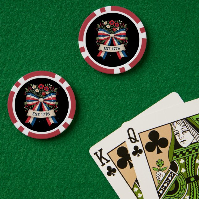 America 250th Anniversary Poker Chips (Poker Table (Double))