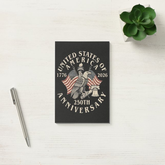 America 250th Anniversary Post-it Notes (Office)