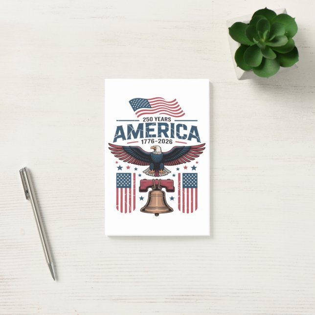 america 250th anniversary post-it notes (Office)