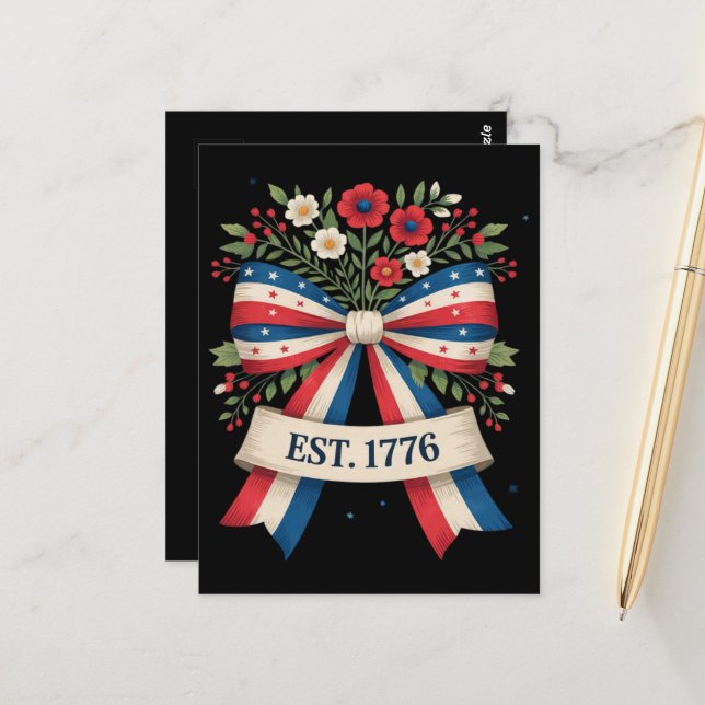 America 250th Anniversary Postcard (Front/Back In Situ)