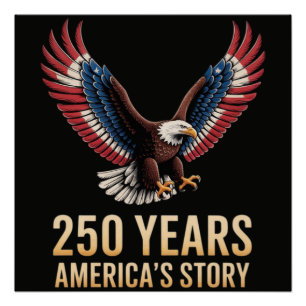 America 250th Anniversary Poster