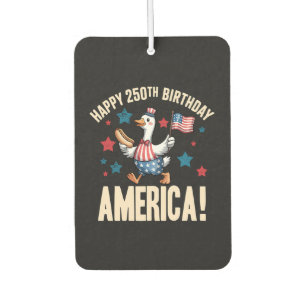 America 250Th Anniversary Silly Patriotic Goose Car Air Freshener