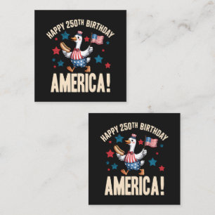 America 250Th Anniversary Silly Patriotic Goose Card