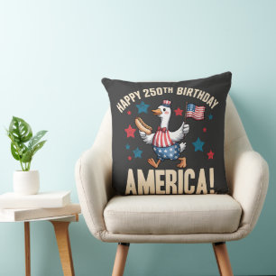 America 250Th Anniversary Silly Patriotic Goose Cushion