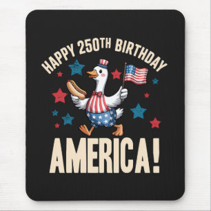 America 250Th Anniversary Silly Patriotic Goose Mouse Pad