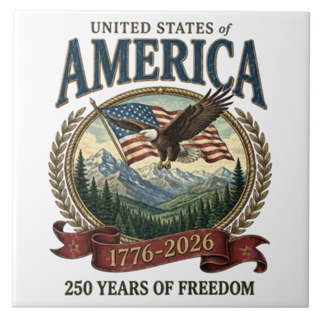 America 250th Anniversary Tile (Front)