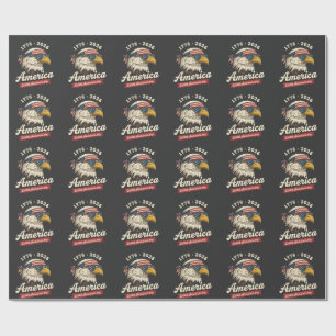 America 250Th anniversary USA Eagle Bird 1776 2026 Wrapping Paper