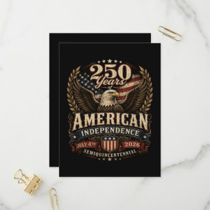 America 250th Anniversary usa Invitation Postcard