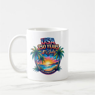 America 250th anniversary USA Palm Beach Coffee Mug
