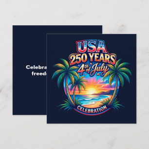 America 250th anniversary USA Palm Beach Holiday Card