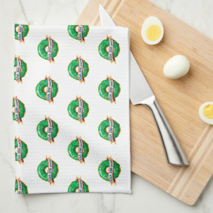 America 250th anniversary USA with sweet doughnut Tea Towel