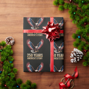 America 250th Anniversary Wrapping Paper