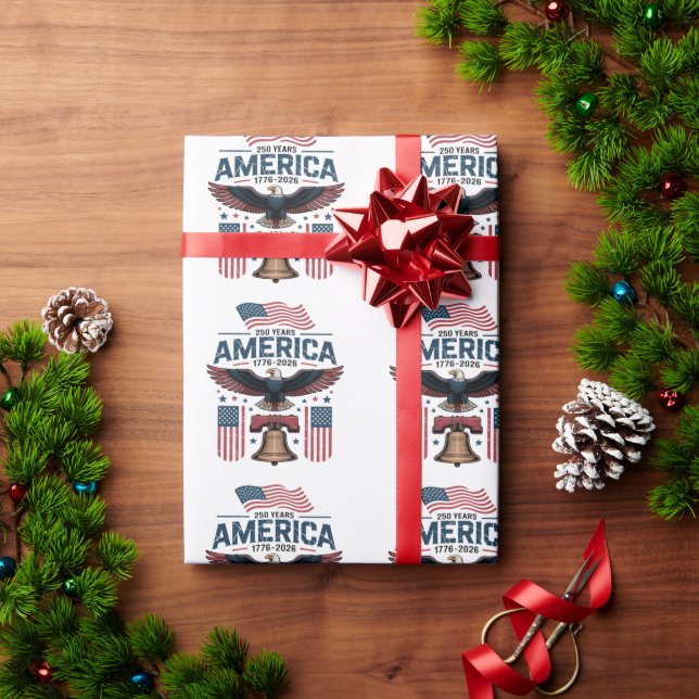 america 250th anniversary wrapping paper (Holiday Gift)