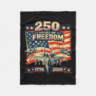 America 250th Birthday July 4th 2026 250 Years of Fleece Blanket