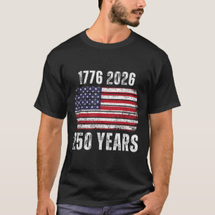 America 250th Birthday Us Flag Happy 250 Years Arm T-Shirt