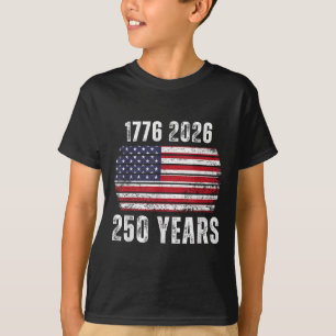 America 250th Birthday Us Flag Happy 250 Years Arm T-Shirt