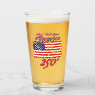America 250th glass