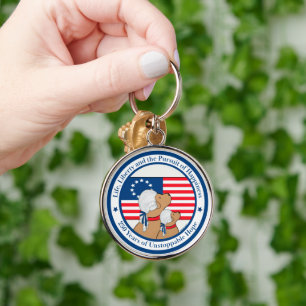 America 250th Paw, Patriots and Preamble  Key Ring
