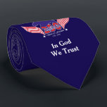 America 250th-Spirit of Freedom-Editable-On blue Tie<br><div class="desc">It's a milestone! The United States will celebrate its 250th anniversary of independence on July 4,  2026,  and this design is a fantastic choice to celebrate! You can edit the text: In God We Trust. This design is available on a blue,  red,  and purple background.</div>
