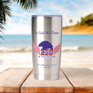 America 250th-Spirit of Freedom-Editable Text Insulated Tumbler