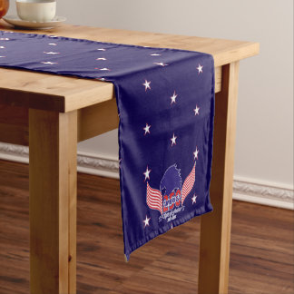 America 250th-Spirit of Freedom-On Blue Short Table Runner
