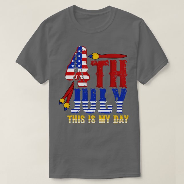 America 4th of July Patriotic holiday (32) T-Shirt (Design Front)
