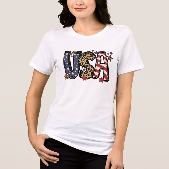  America 4th of July Tri-Blend Shirt (Front)