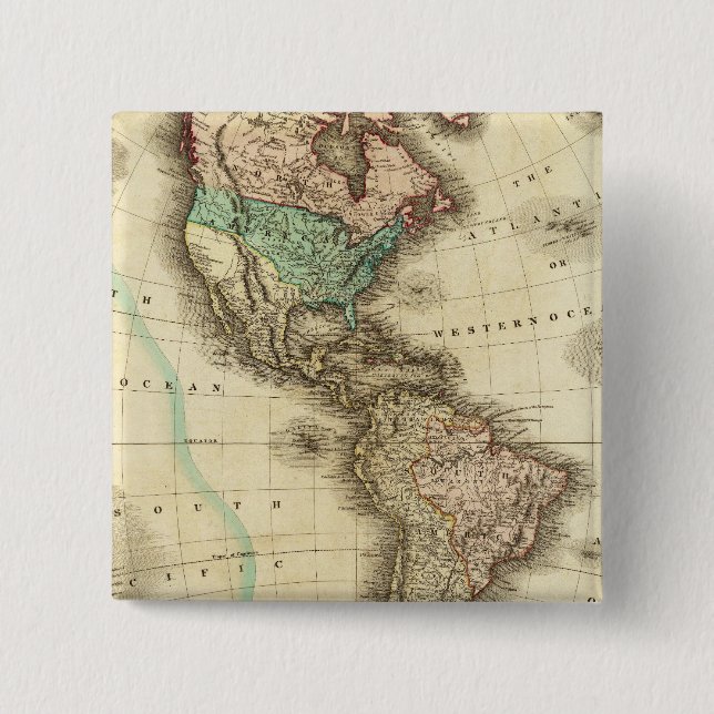 America 5 15 cm square badge (Front)