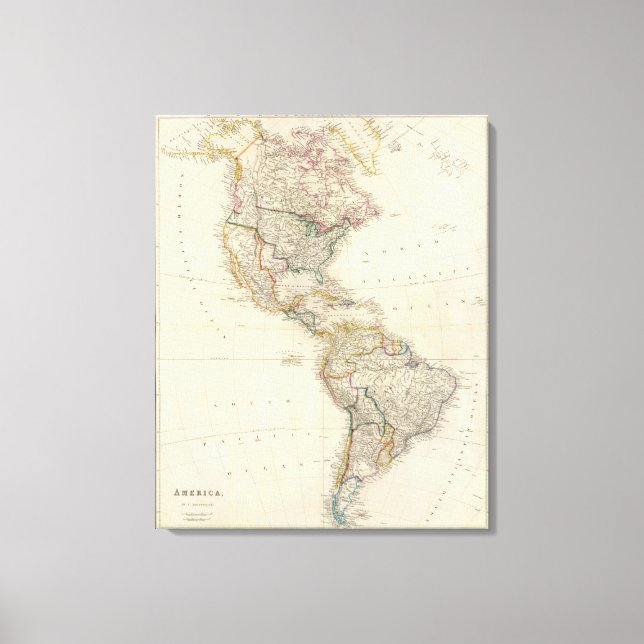 America 7 canvas print (Front)